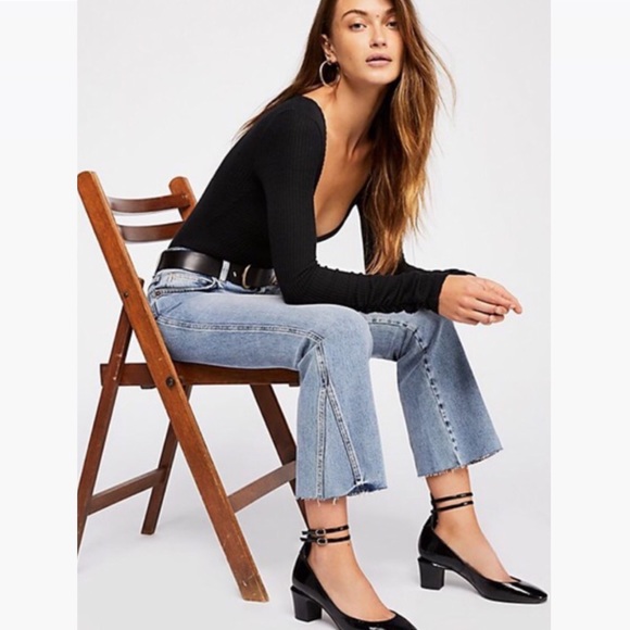 Free People Denim - Free People / Cropped Flare Rita Light Wash 26 R